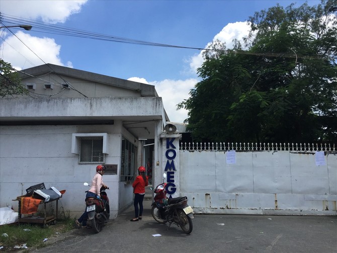 Nhà xưởng của Cty TNHH Komega Sports Việt Nam đã được chủ khác tiếp quản