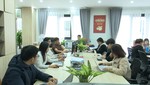 Cán bộ nhân viên Công ty Cổ phần Tân Phú Việt Nam (Inochi) trong buồi làm việc đầu tiên sau kỳ nghỉ Tết