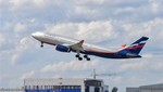 Máy bay của hãng hàng không Nga Aeroflot cất cánh từ sân bay Sheremetyevo ở ngoại ô Moskva. (Ảnh: AFP/TTXVN)