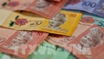 Đồng nội tệ ringgit (RM) của Malaysia. Ảnh: AFP/TTXVN