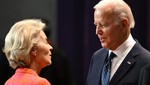 Tổng thống Mỹ Joe Biden (phải) và Chủ tịch Ủy ban châu Âu Ursula von der Leyen. Ảnh: Politico