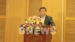 Bộ trưởng Bộ Giao thông Vận tải Nguyễn Văn Thắng phát biểu tại Hội nghị tổng kết năm 2022 và triển khai nhiệm vụ năm 2023 của Cục Đăng kiểm Việt Nam. Ảnh: CTV/BNEWS/TTXVN