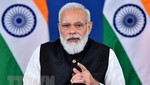 Thủ tướng Ấn Độ Narendra Modi phát biểu tại New Dehli. Ảnh: AFP/TTXVN