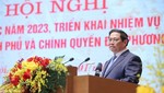 Thủ tướng Phạm Minh Chính phát biểu kết luận hội nghị Chính phủ với địa phương ngày 5/1 - Ảnh: VGP 
