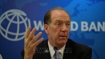 Chủ tịch Ngân hàng Thế giới (WB) David Malpass phát biểu tại một cuộc họp báo ở New Delhi, Ấn Độ. Ảnh: AFP/TTXVN