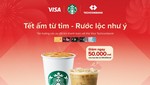 Techcombank hợp tác cùng Starbucks Việt Nam đem 'Tết ấm từ tim – Rước lộc như ý' tới khách hàng