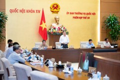Phó Chủ tịch Thường trực Quốc hội Trần Thanh Mẫn kết luận nội dung phiên họp - Ảnh: Media Quốc hội