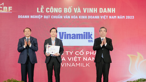 Vinamilk được vinh danh "Doanh nghiệp đạt chuẩn văn hóa kinh doanh Việt Nam"