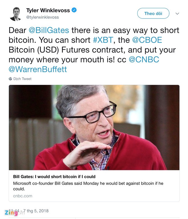 Ty phu Bitcoin mia mai Bill Gates 'hay thoi chem gio' hinh anh 2