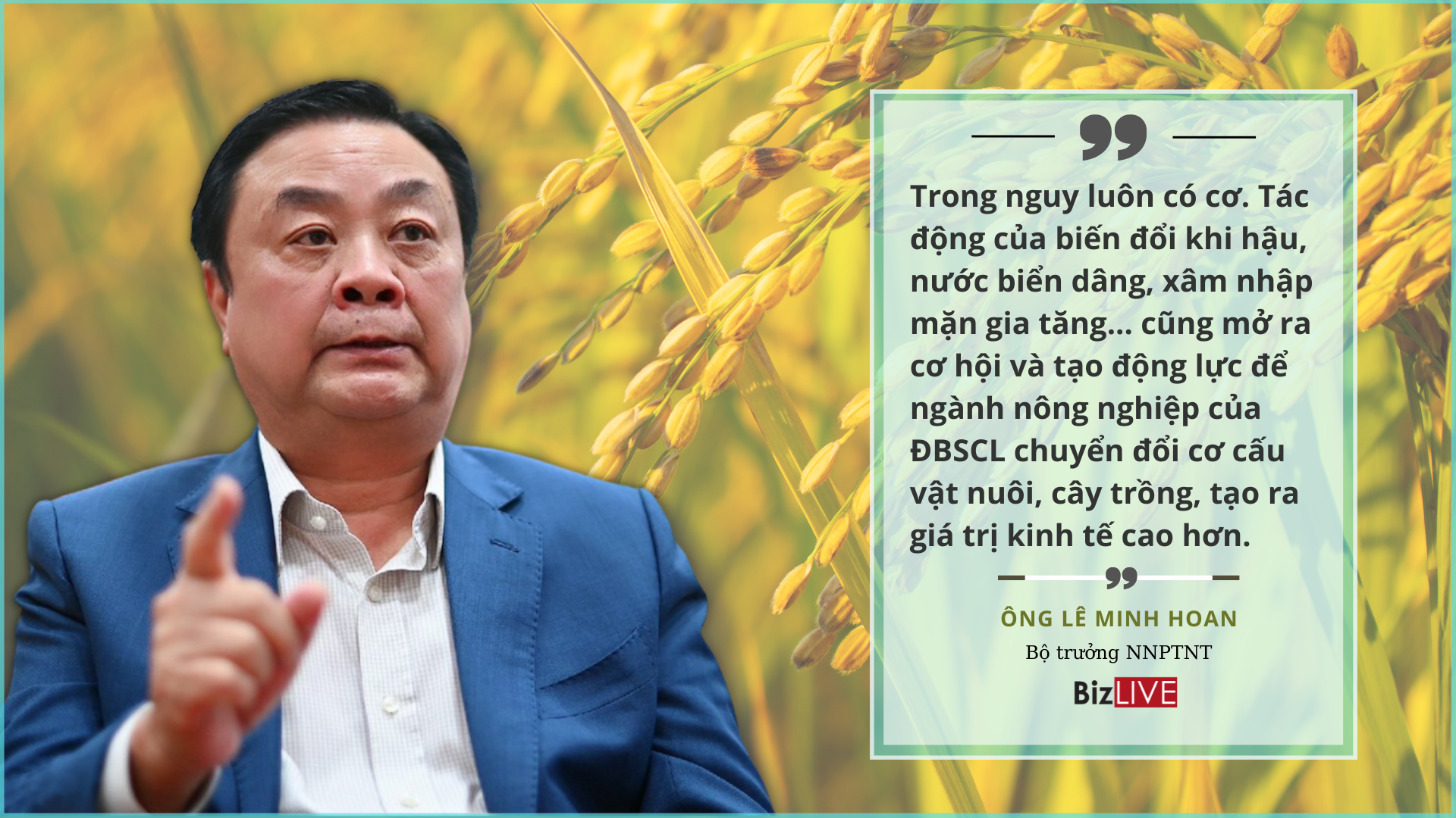 Bộ trưởng Lê Minh Hoan nói về khát vọng xây dựng một “cường quốc nông nghiệp sinh thái”
