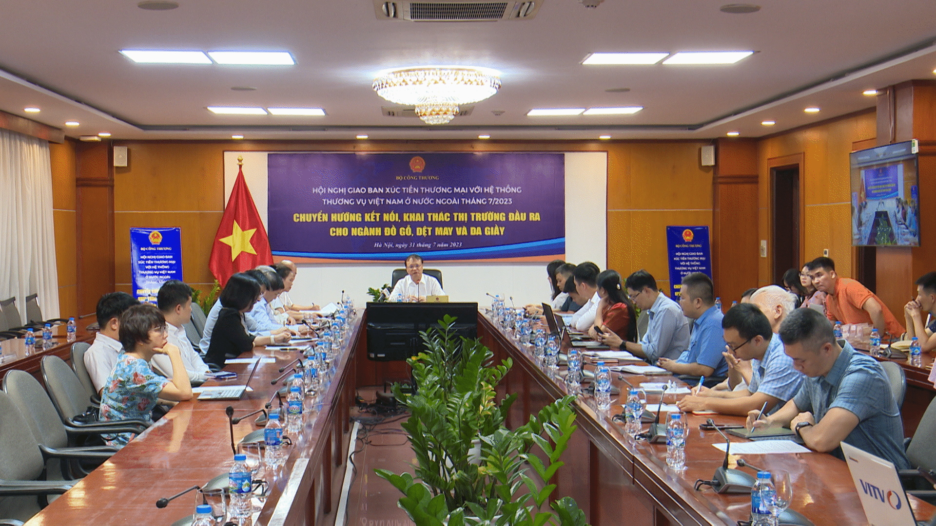 Toàn cảnh Hội nghị giao ban xúc tiến thương mại với hệ thống Thương vụ Việt Nam ở nước ngoài tháng 7/2023