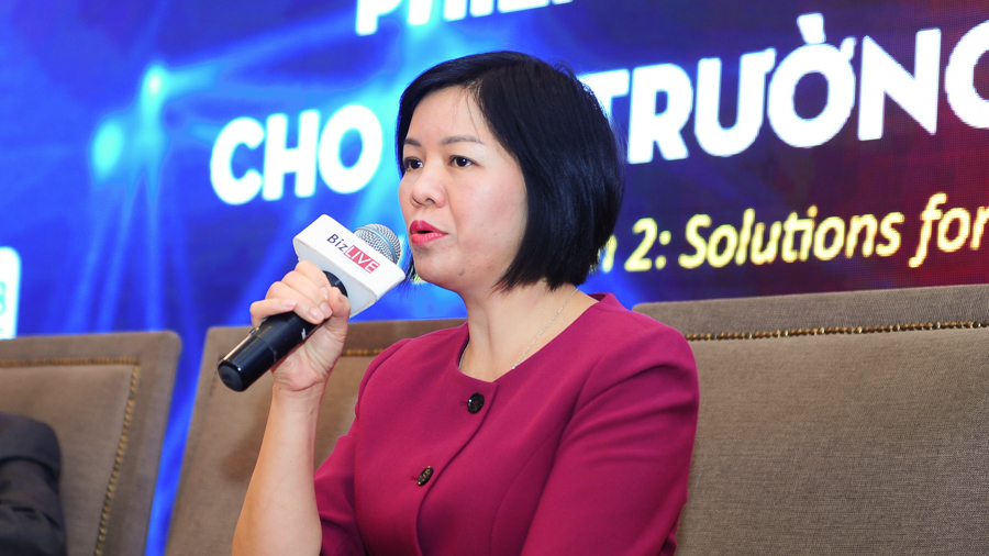 Bà Dương Thị Thanh Bình, Phó vụ trưởng Vụ chính sách tiền tệ - Ngân hàng Nhà nước 