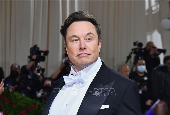 Tỷ phú Elon Musk tại một sự kiện ở New York, Mỹ ngày 2/5/2022. Ảnh: AFP/TTXVN