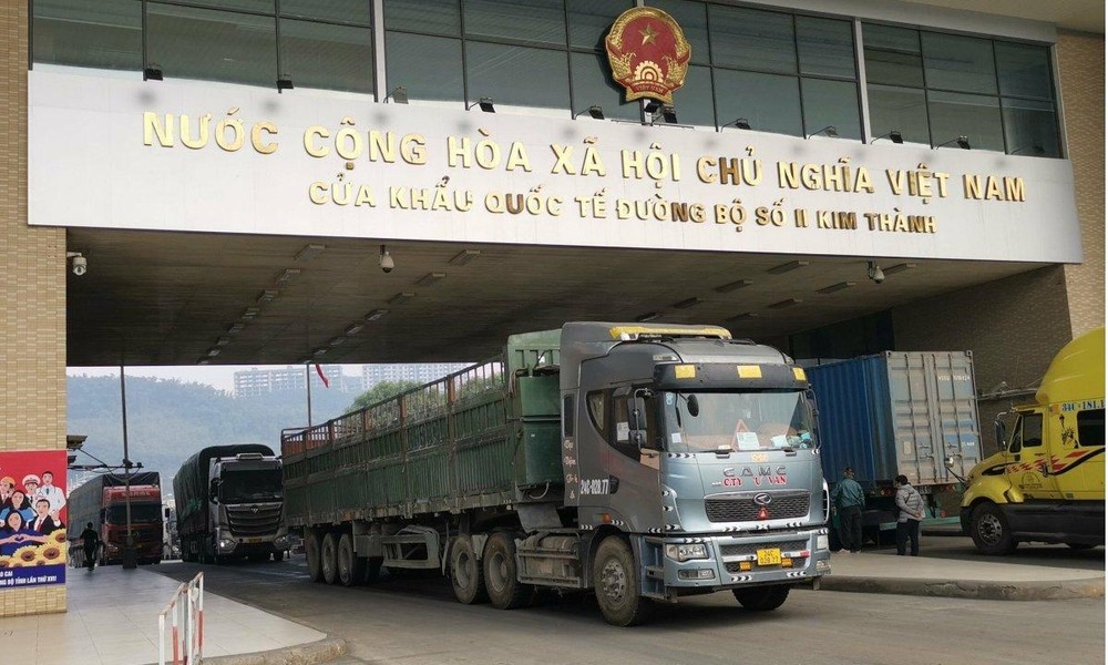 Cửa khẩu quốc tế đường bộ số II Kim Thành (Lào Cai). Ảnh minh họa