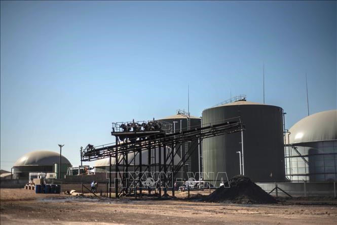 Nhà máy điện Bio2Watt thuộc Công ty điện lực quốc gia Eskom ở Pretoria, Nam Phi. Ảnh: AFP/TTXVN