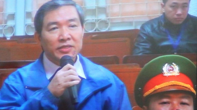 Dương Chí Dũng đang khai tại phiên xét xử ngày 7/1 - Ảnh: Tuổi trẻ.