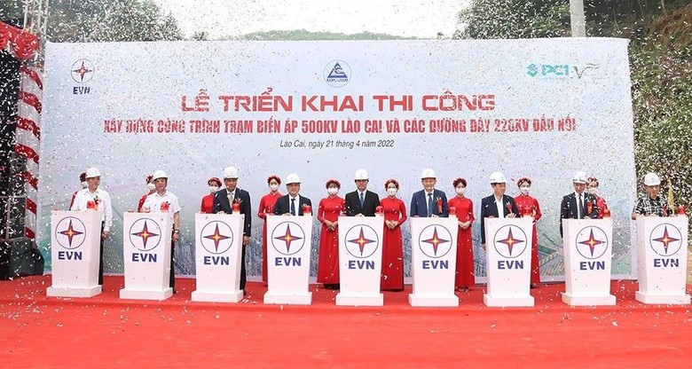 Lễ triển khai thi công xây dựng công trình Trạm biến áp 500kV Lào Cai và các đường dây 220kV đấu nối