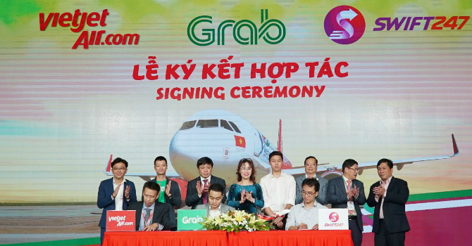 Lần đầu tiên giữa hãng hàng không thế hệ mới Vietjet và Grab, siêu ứng dụng hàng đầu Đông Nam Á có sự hợp tác mang đến sản phẩm, dịch vụ tốt nhất cho thị trường Việt Nam