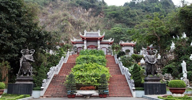 Một góc Công viên nghĩa trang An Lạc, Vân Đồn, Quảng Ninh.