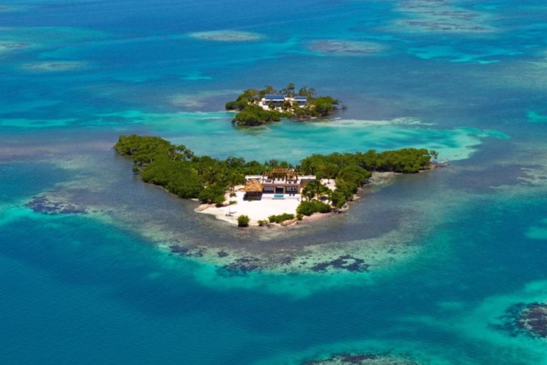 Đảo tư nhân Gladden ở Belize - một quốc gia ở vùng Trung Mỹ. Ảnh: Handout.