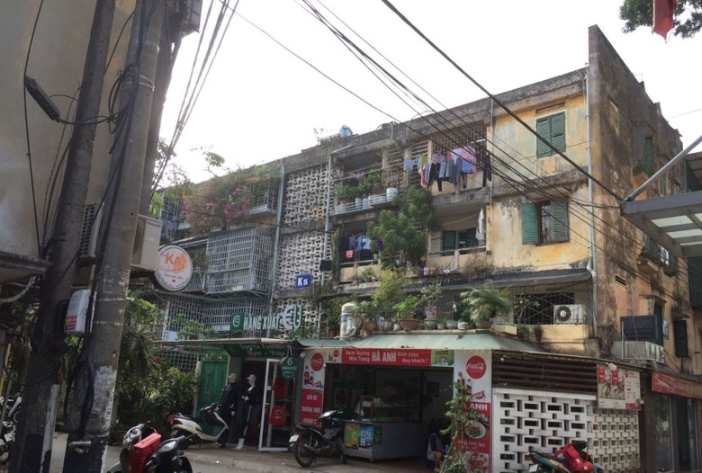 Nhà chung cư cũ tại phường Bách Khoa, quận Hai Bà Trưng (Hà Nội). Ảnh: Lê Sáng