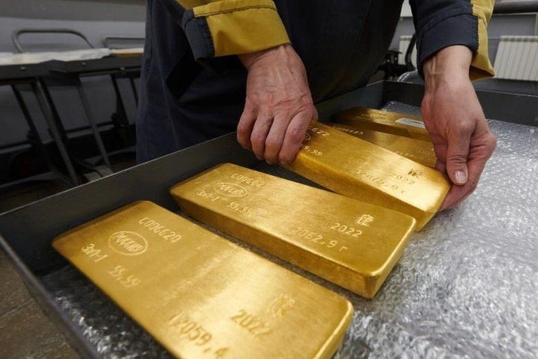 Vàng là mặt hàng xuất khẩu quan trọng của Nga. Ảnh: BBC.
