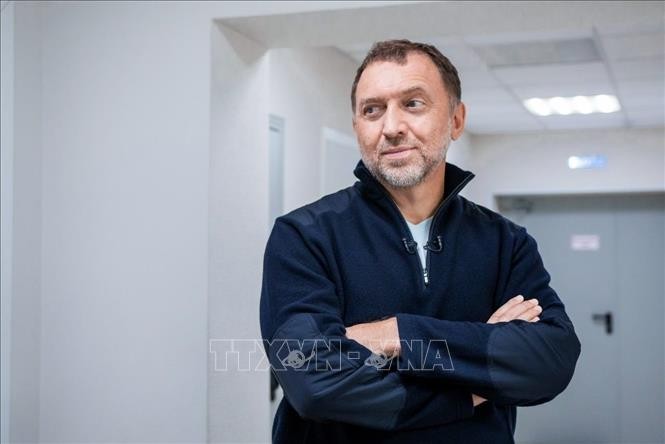 Ông Oleg Vladimirovich Deripaska, nhà công nghiệp và nhà từ thiện, người sáng lập RUSAL, một trong những doanh nghiệp sản xuất nhôm lớn nhất thế giới. Ảnh: TTXVN phát