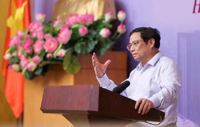 Thủ tướng Phạm Minh Chính: "Không siết chặt tín dụng một cách bất hợp lý" - Ảnh VGP